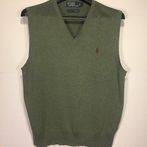 Ralph Lauren Polo Mens Sweater Vest Pima Cotton